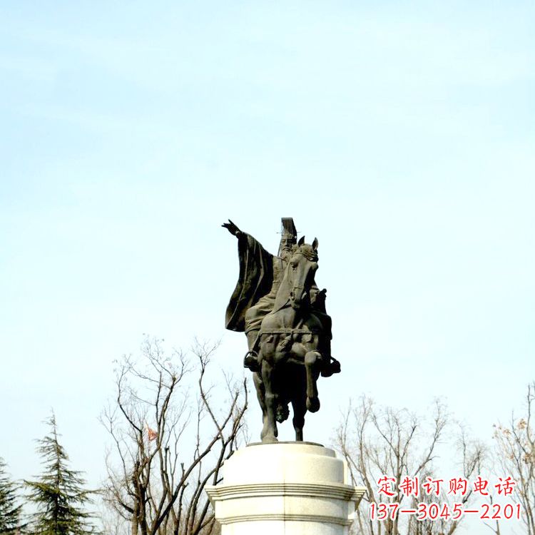 淄博隋文帝杨坚铜雕塑像