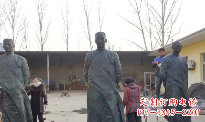 淄博陶行知人物铜雕 (3)