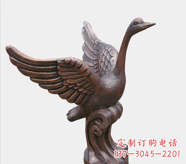 淄博天鹅锻铜雕塑