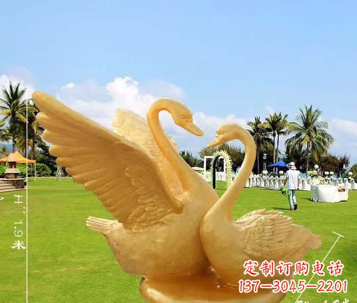 淄博天鹅铜雕