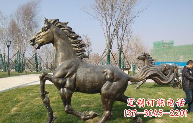 淄博铜雕奔马