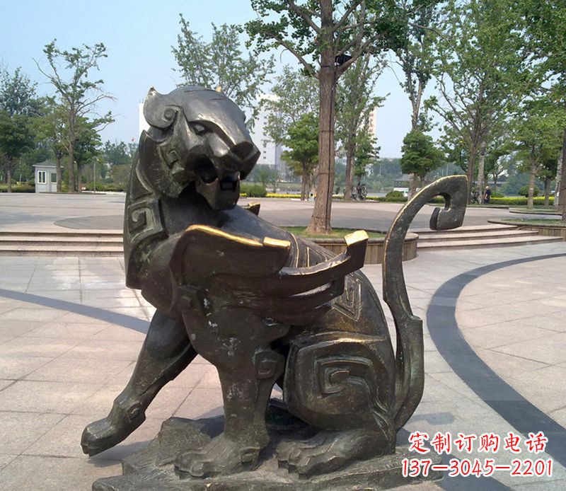 淄博铜雕抽象十二生肖