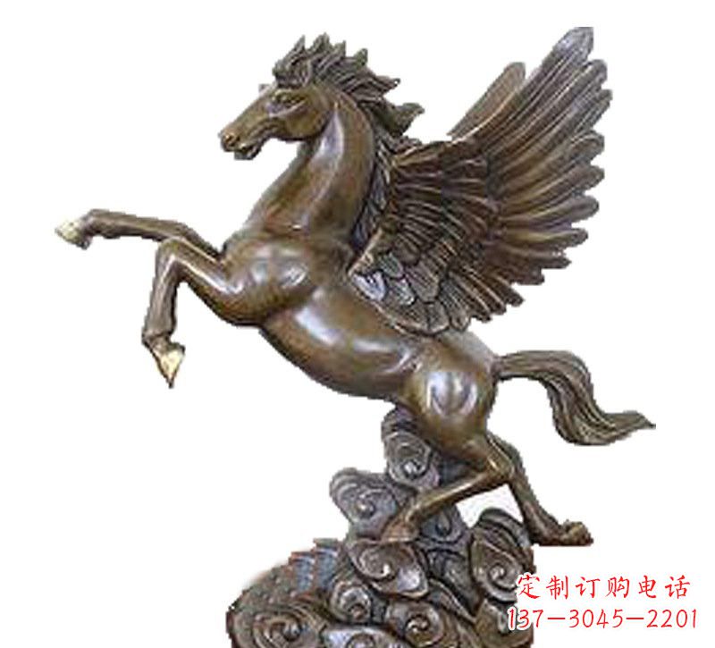 淄博铜雕飞黄腾达飞马