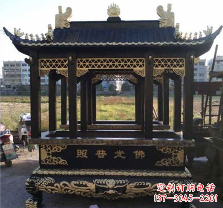 淄博铜雕佛光普照香炉