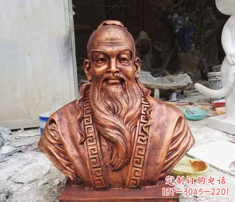 淄博铜雕古代孙思邈人物雕塑