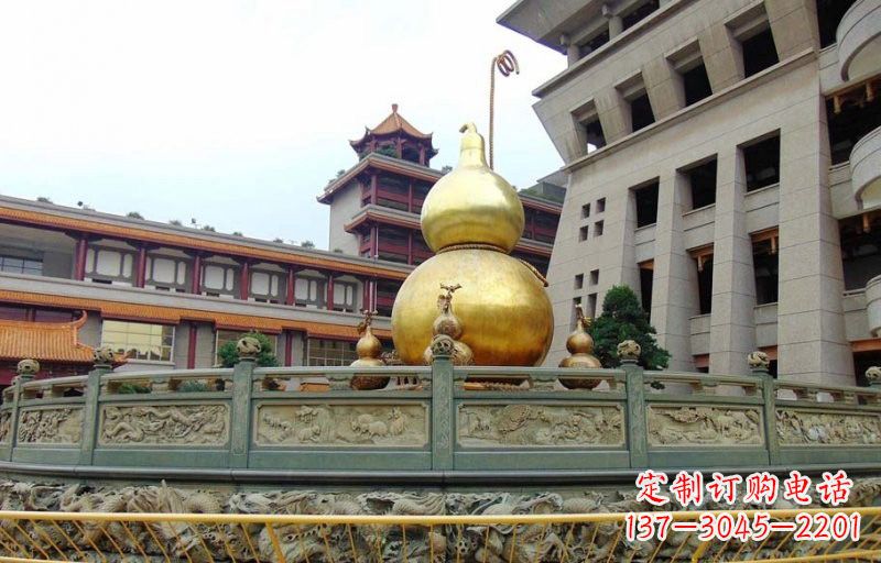 淄博铜雕葫芦公园景观雕塑