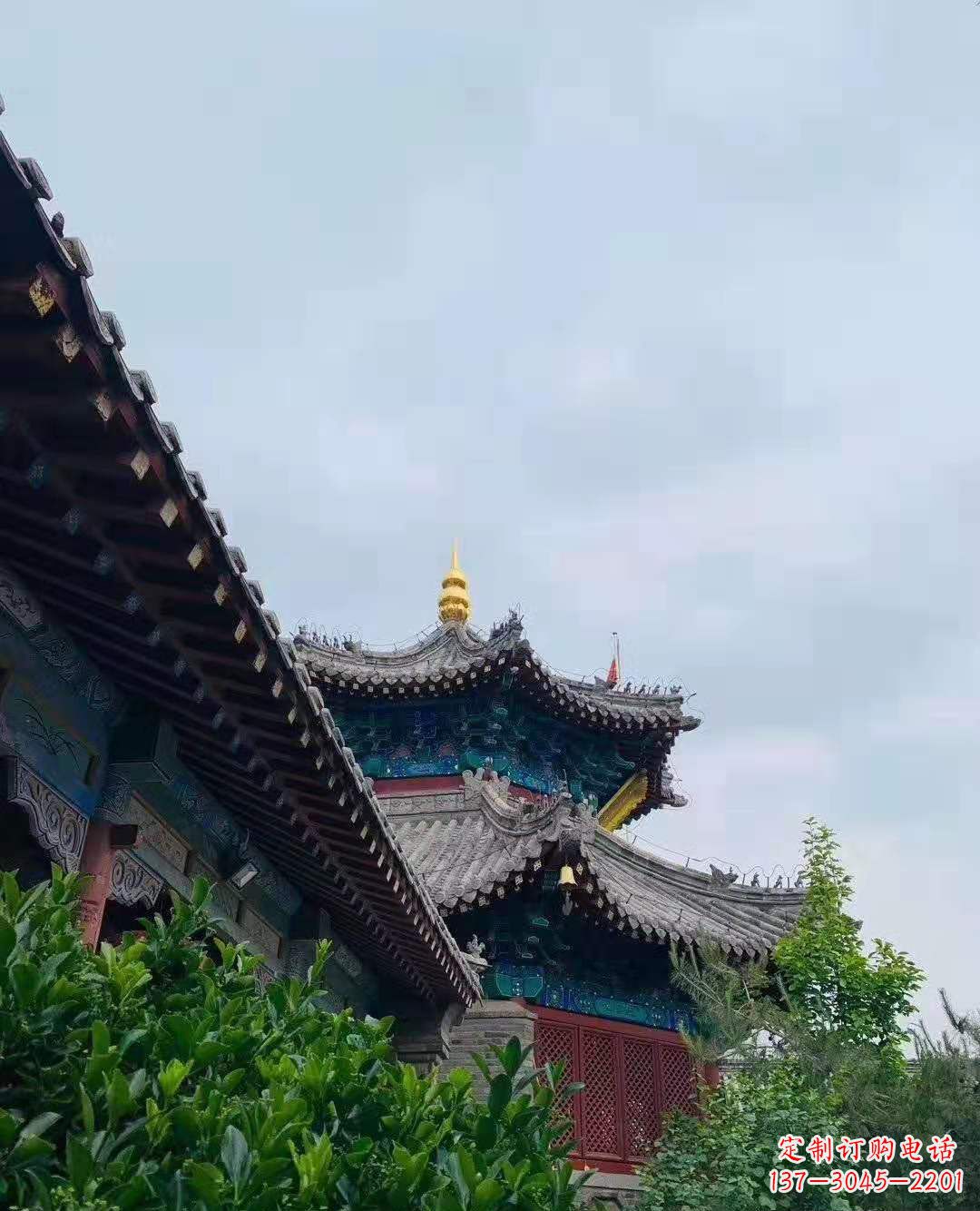 淄博铜雕葫芦塔顶寺庙摆件