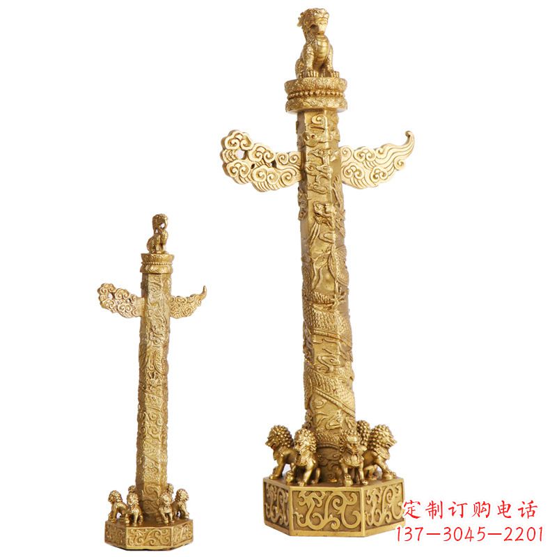 淄博铜雕华表柱
