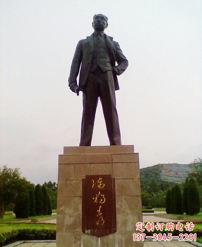 淄博铜雕近代名人陈独秀