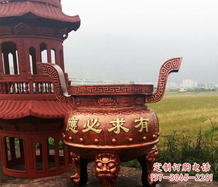 淄博铜雕景观香炉