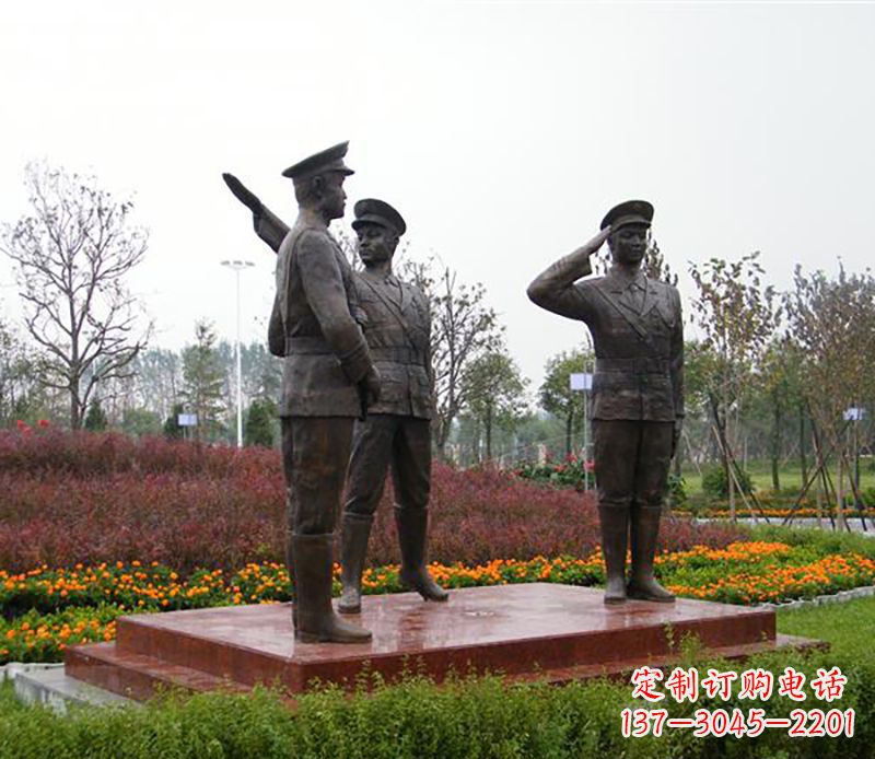 淄博铜雕警察铜雕