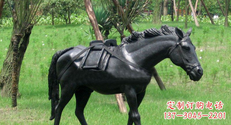 淄博铜雕马公园动物雕塑 (2)