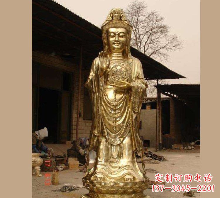淄博铜雕南海观音