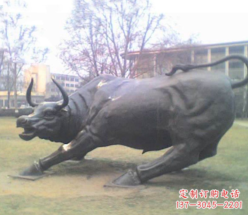 淄博铜雕牛广场动物景观摆件 (2)