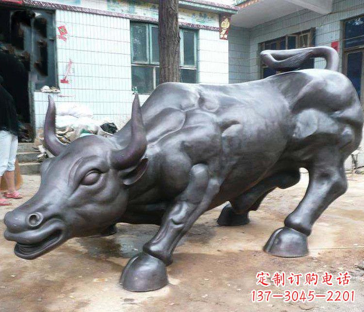 淄博铜雕牛广场动物景观摆件 (3)
