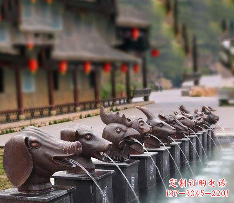 淄博铜雕喷泉