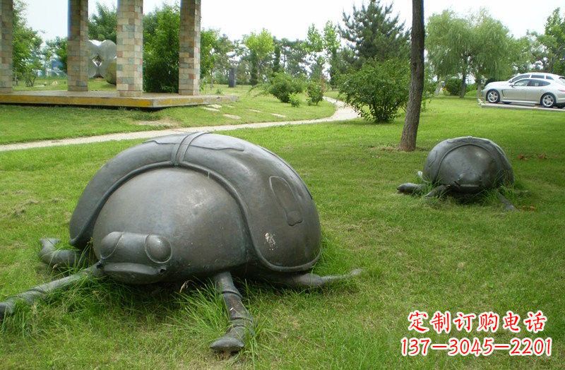 淄博铜雕七星瓢虫公园动物雕塑
