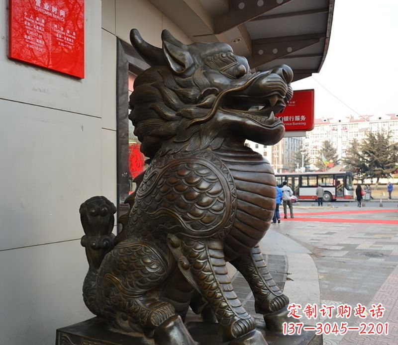 淄博铜雕麒麟