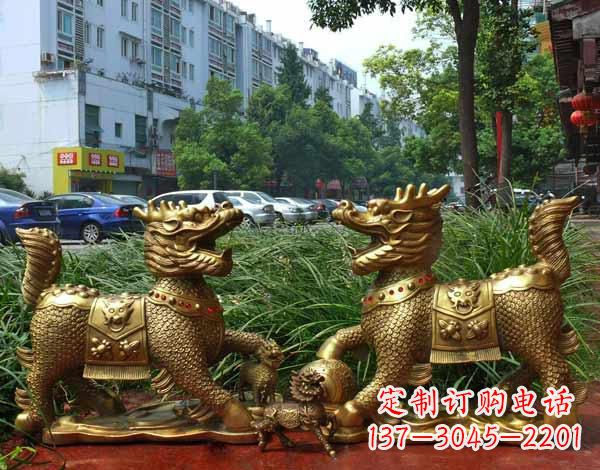 淄博铜雕麒麟神兽