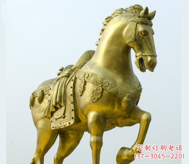 淄博铜雕商场招财动物马雕塑