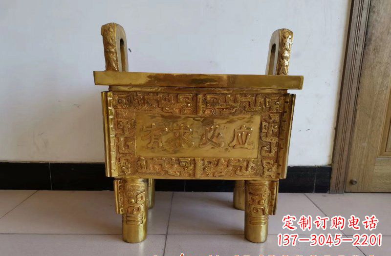 淄博铜雕香炉雕塑