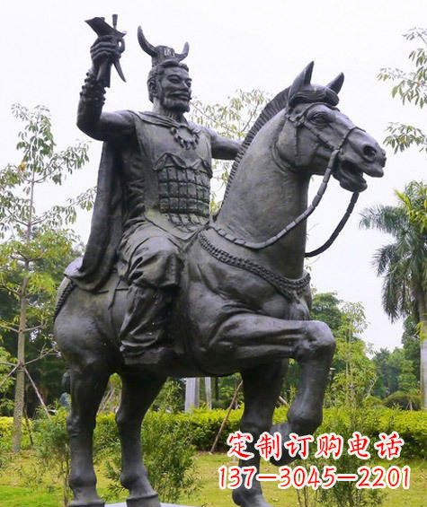 淄博铜雕炎帝骑马