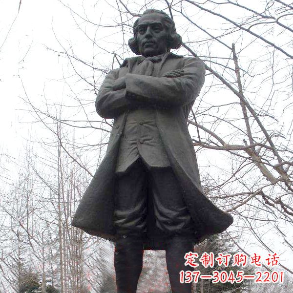 淄博瓦特公园铜雕塑像