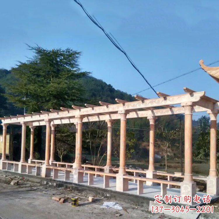 淄博晚霞红花架长廊