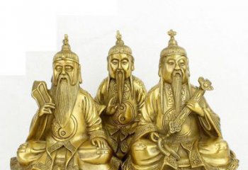 淄博三清祖师神像铜雕，古典经典展现