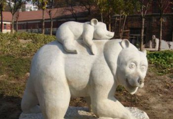 淄博狗熊雕塑景观，给你一个精美园林