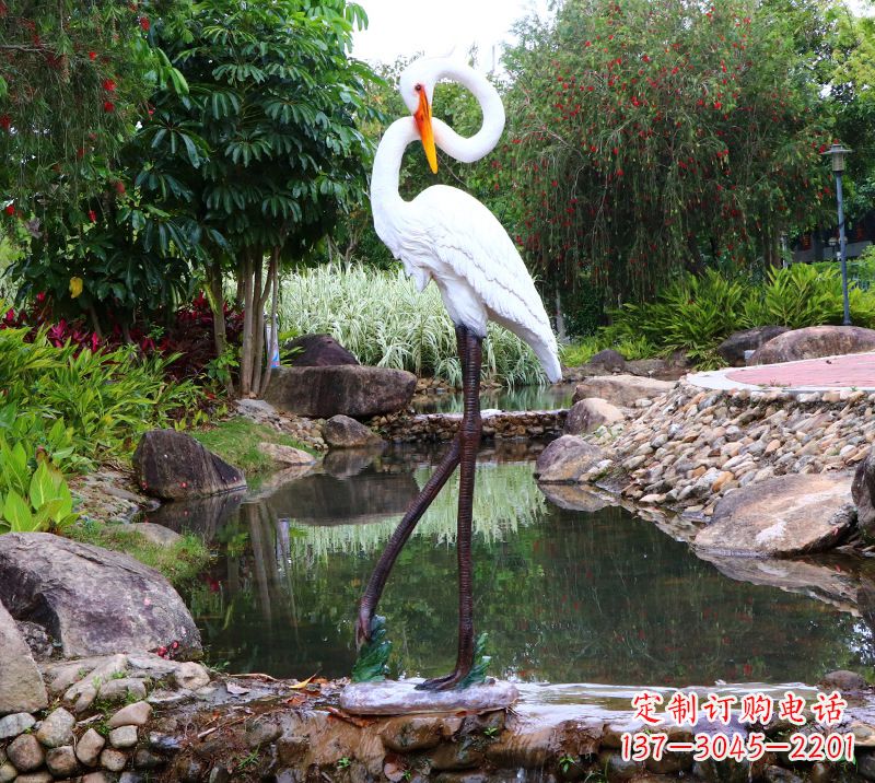 淄博仙鹤雕塑摆件