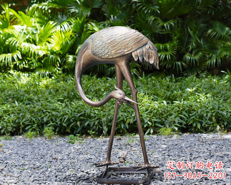 淄博仙鹤雕塑喷泉