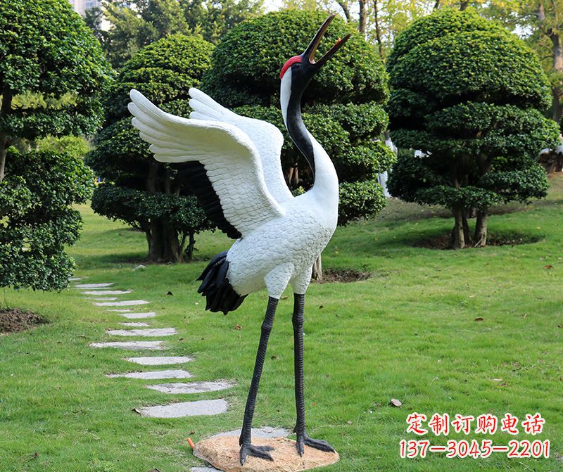 淄博仙鹤金属雕塑