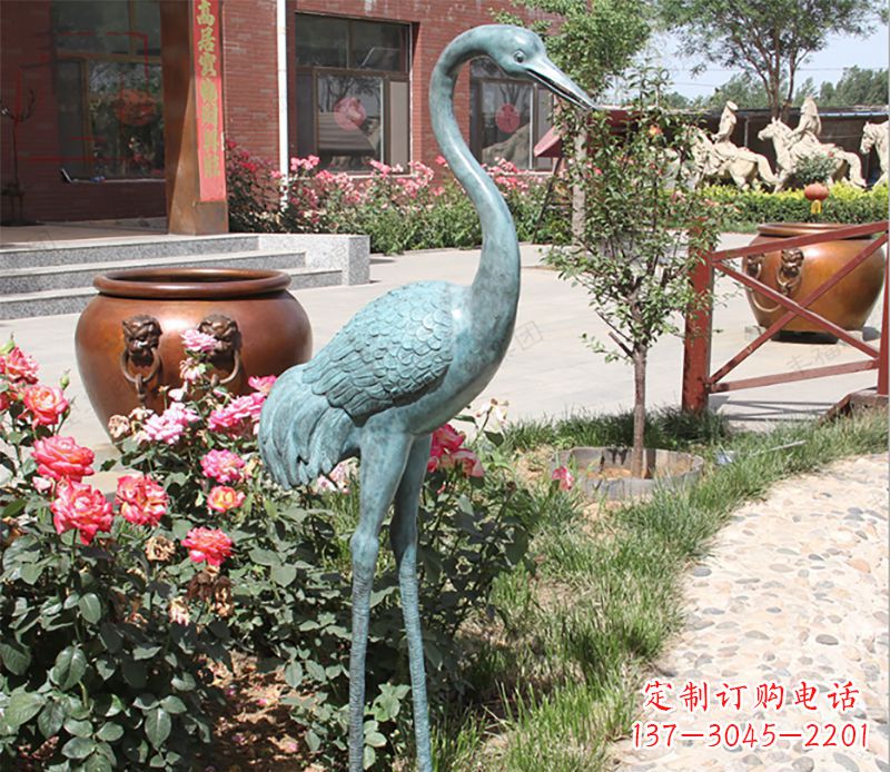 淄博仙鹤铜雕