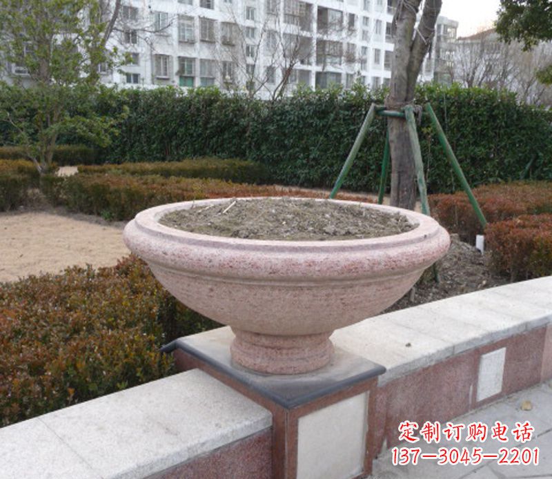 淄博小区花盆石雕