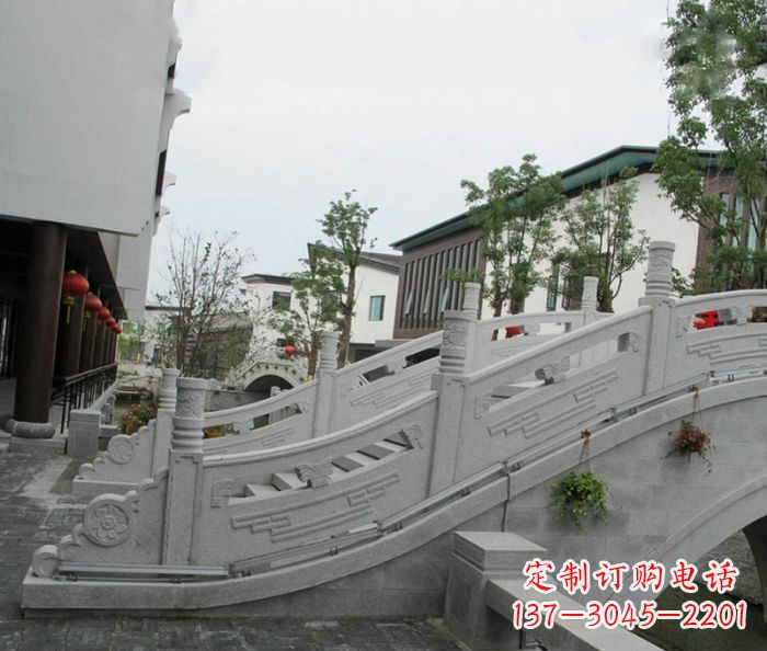 淄博小区景观大理石拱桥