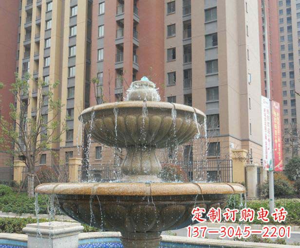 淄博小区景观大理石喷泉石雕