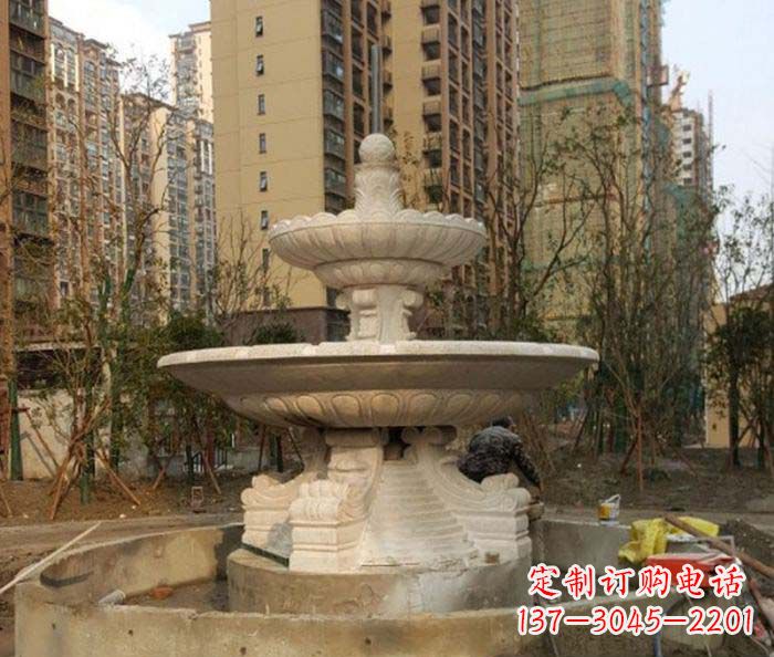 淄博小区景观大型喷泉石雕 (3)