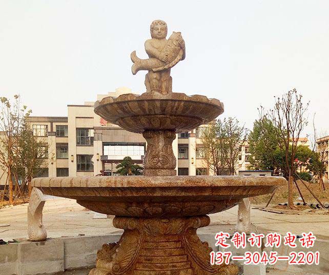 淄博小区景观欧式喷泉石雕