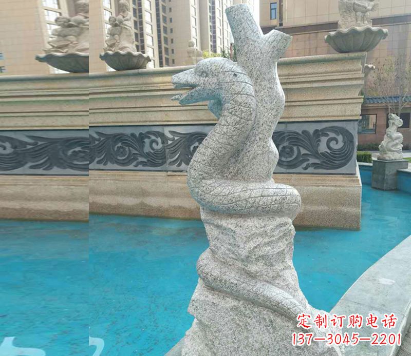 淄博小区十二生肖雕塑动物石雕