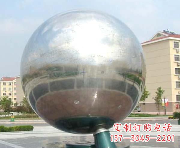 淄博校园不锈钢抽象地球仪雕塑