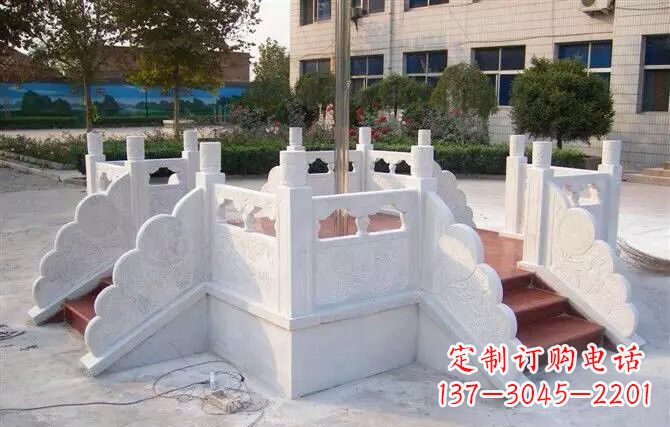 淄博校园汉白玉升旗台