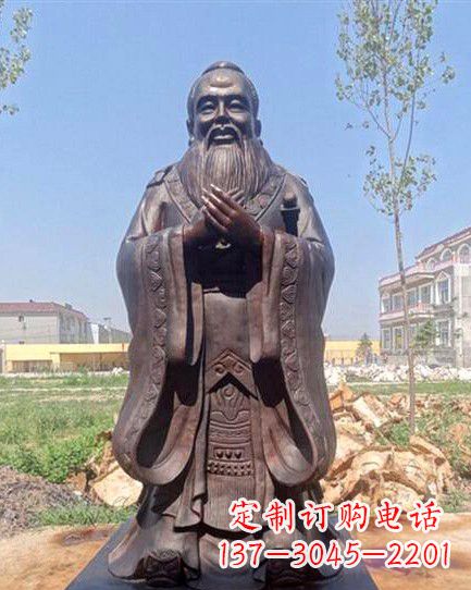 淄博校园孔子雕像 (2)