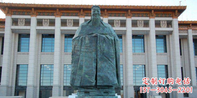 淄博校园孔子景观铜雕