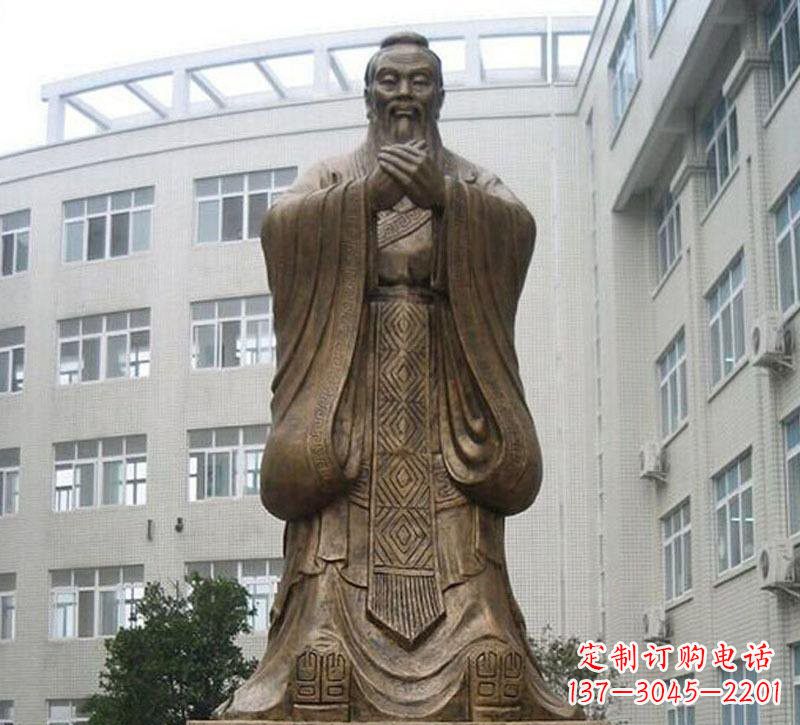 淄博校园孔子铜雕222