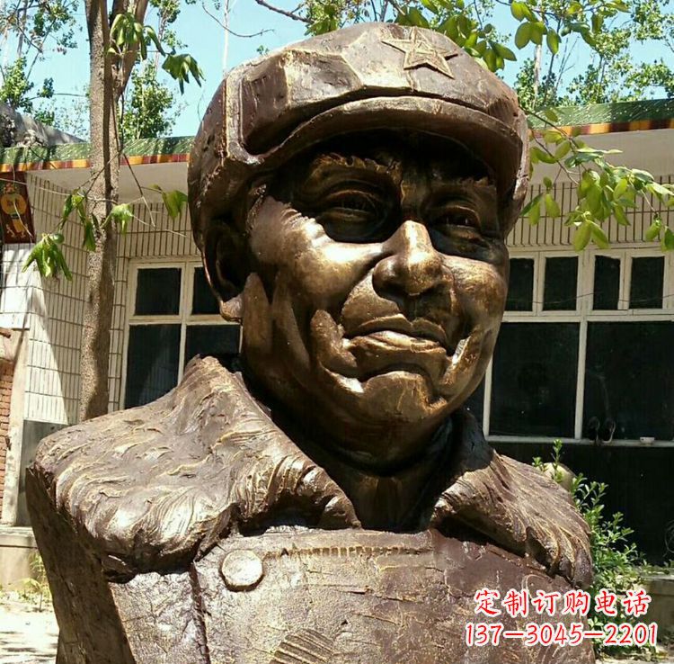 淄博校园名人朱德胸像铜雕