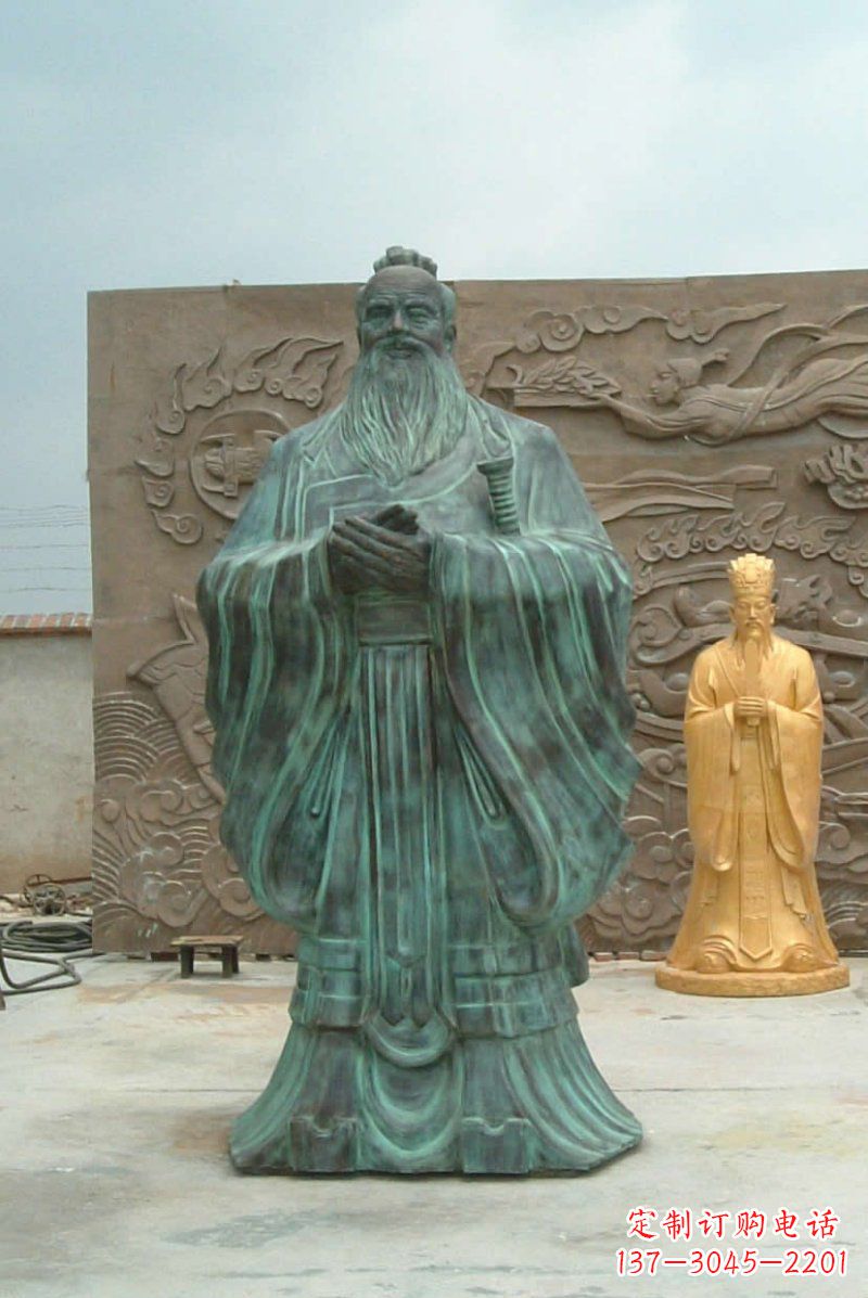 淄博校园青铜仿古孔子