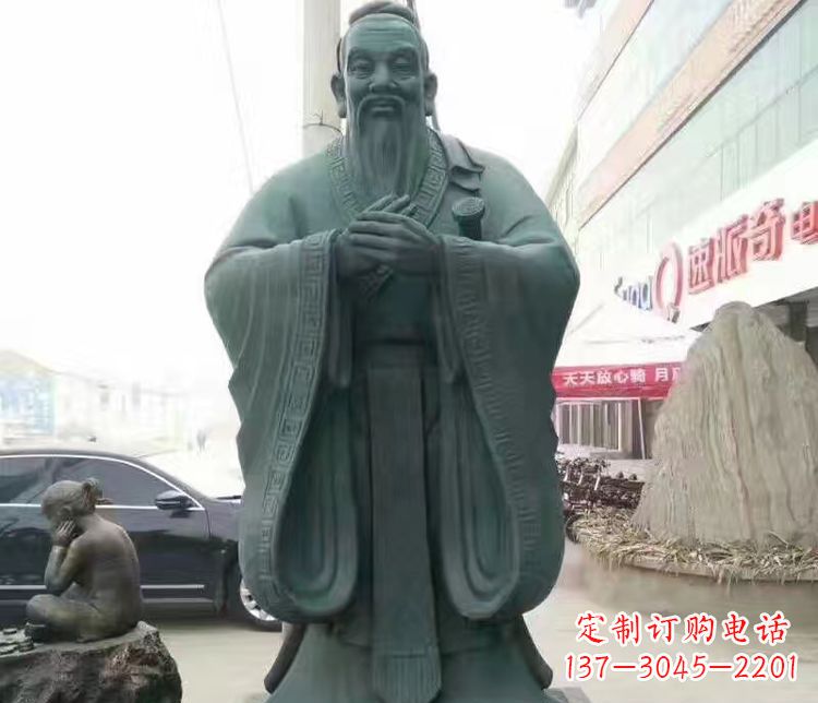 淄博校园人物孔子行教像