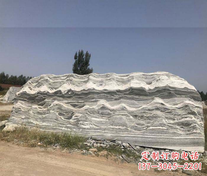 淄博雪浪石假山公园景观石雕