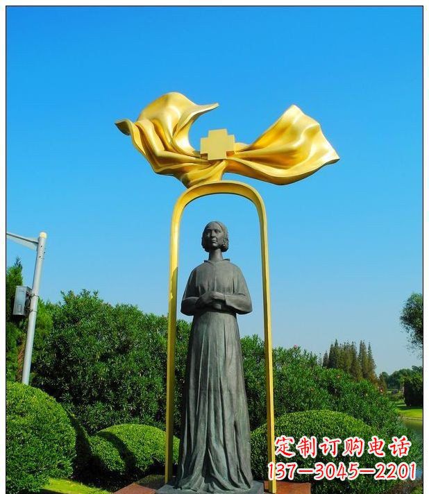 淄博医院南丁格尔名人铜雕